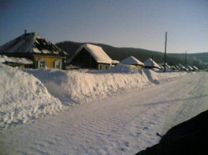 Улица Гагарина зимой